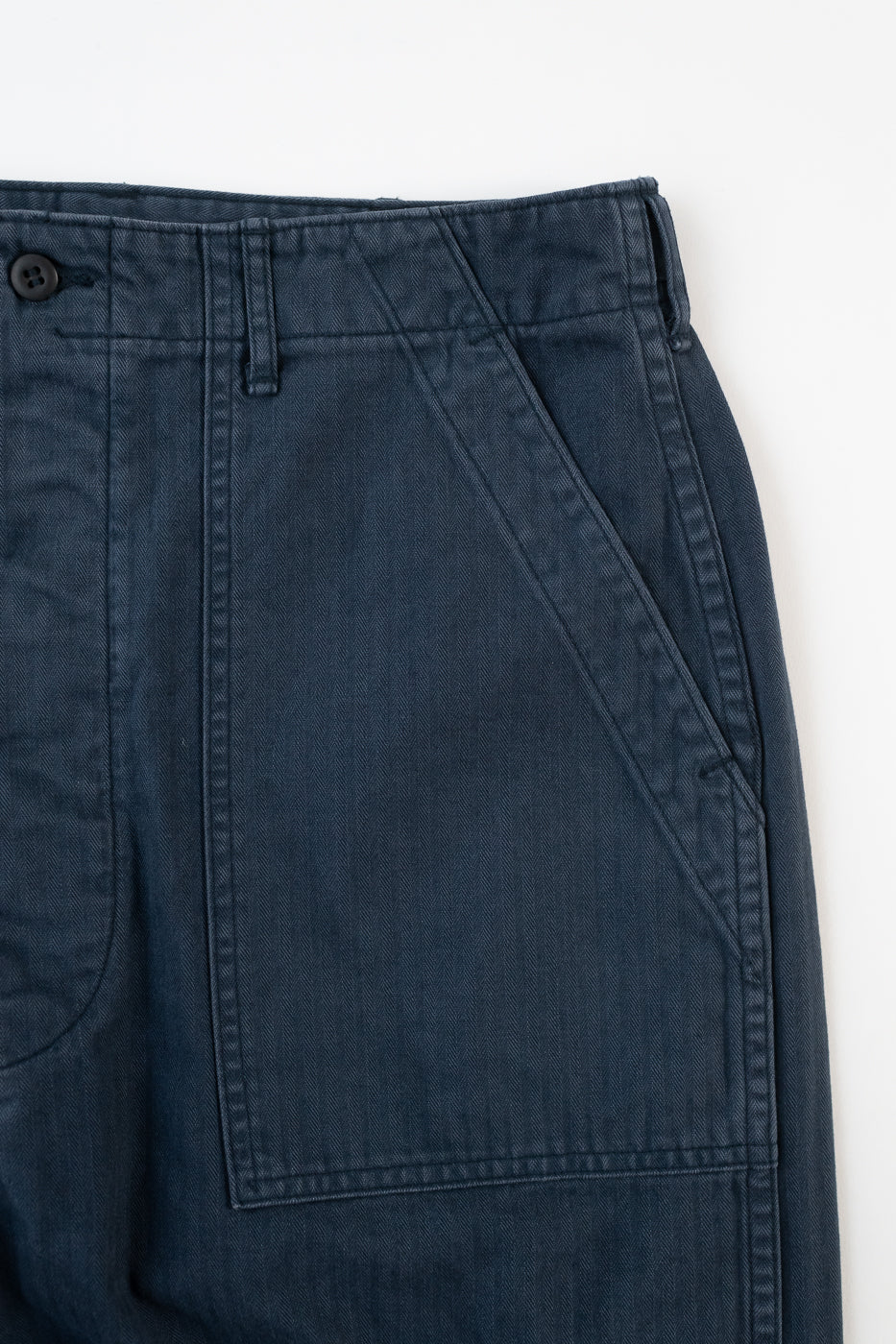 01-5103-02 - Herringbone Summer Fatigue Pants - Navy