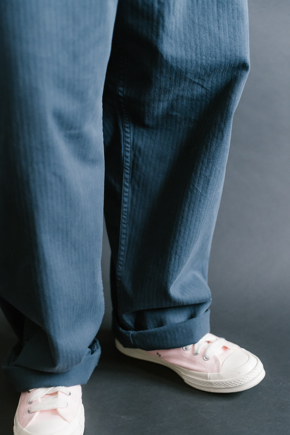 01-5103-02 - Herringbone Summer Fatigue Pants - Navy