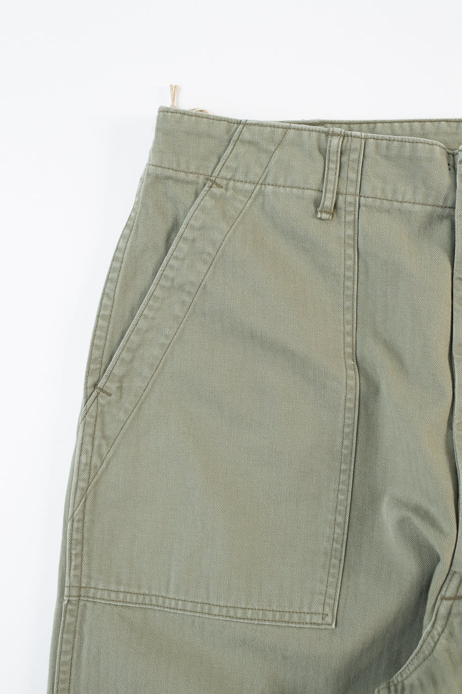 01-5103-16 - Herringbone Summer Fatigue Pants - Green