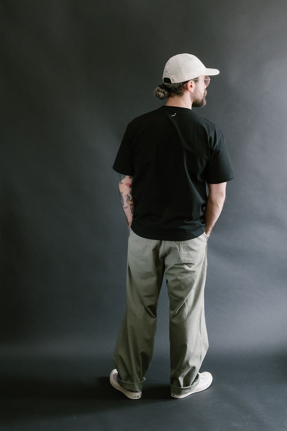 01-5103-16 - Herringbone Summer Fatigue Pants - Green