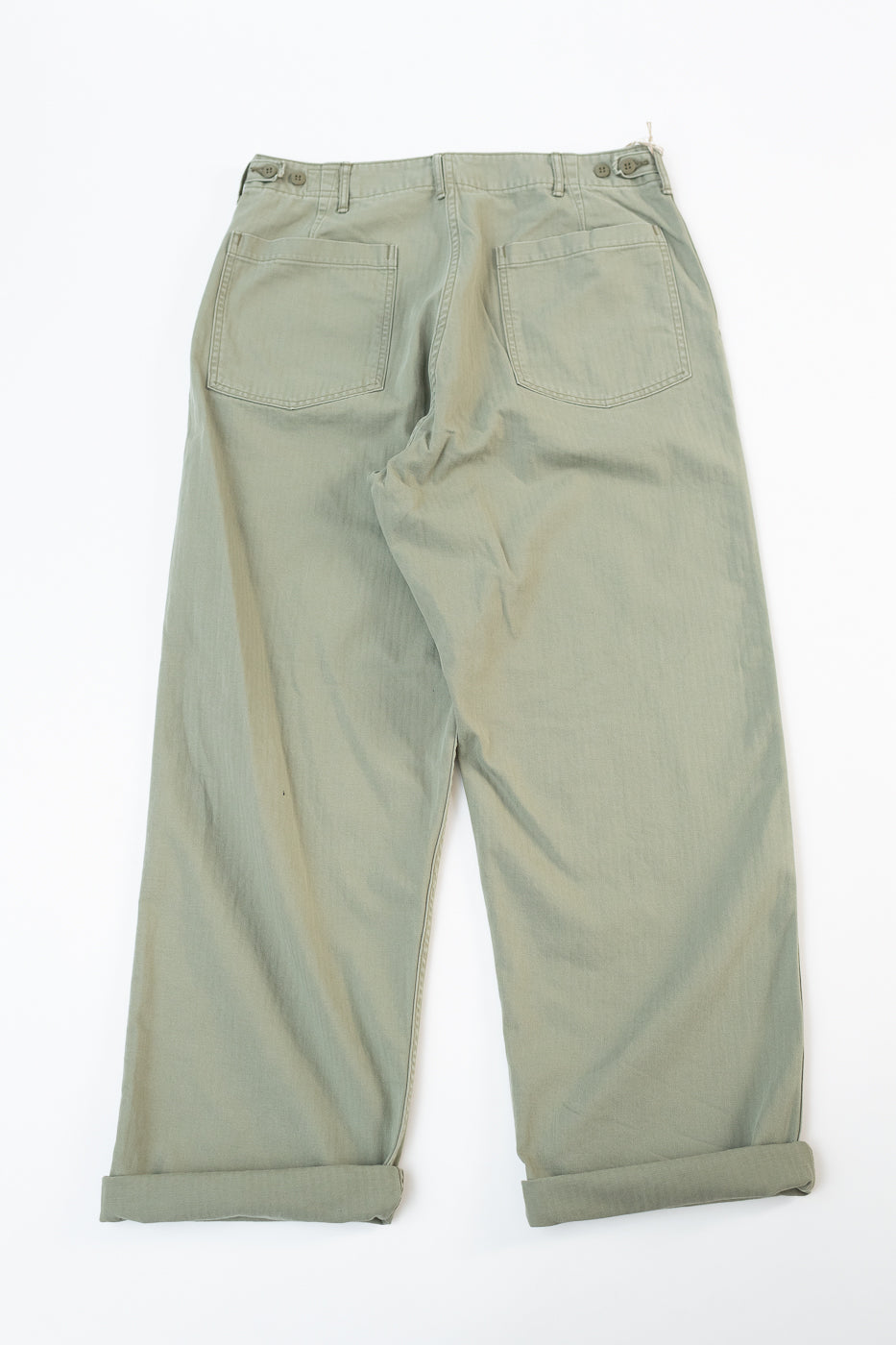 01-5103-16 - Herringbone Summer Fatigue Pants - Green