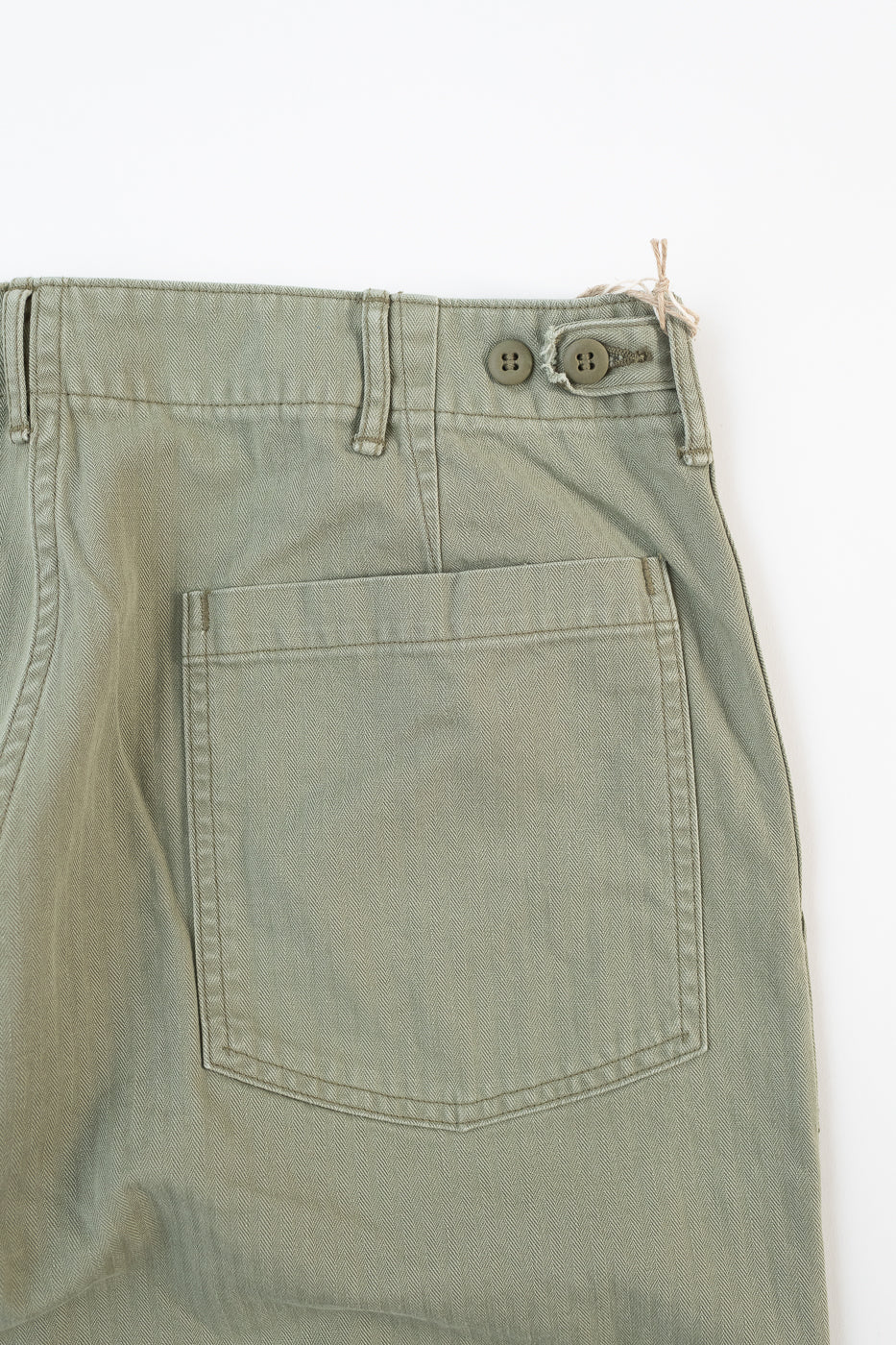 01-5103-16 - Herringbone Summer Fatigue Pants - Green
