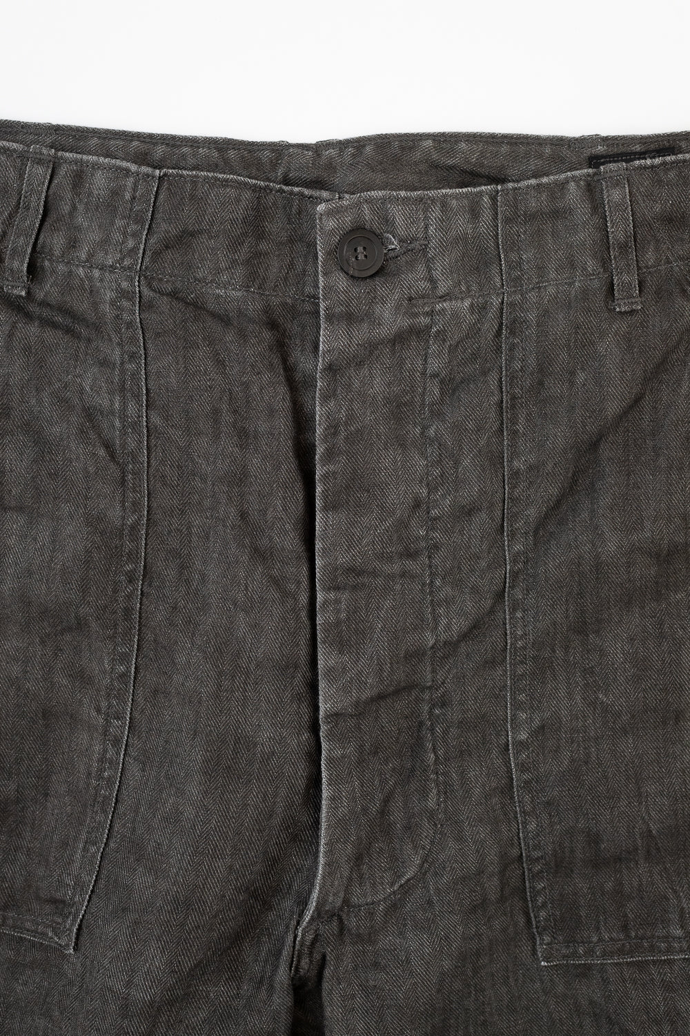 01-5103-60 - Linen Herringbone Fatigue Pants - Summer Fit - Sumi Dyed