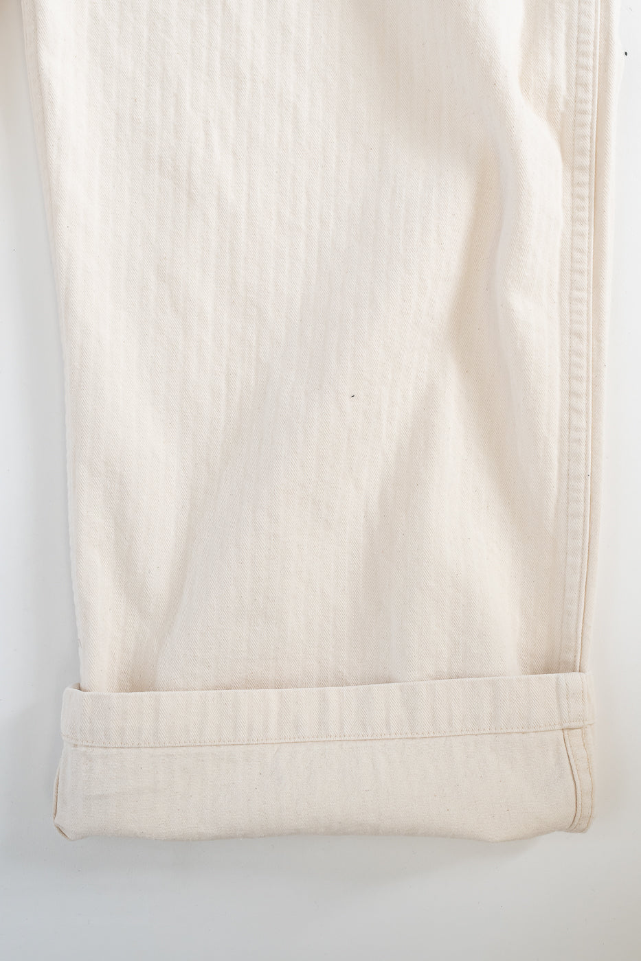 01-5103-66 - Herringbone Summer Fatigue Pants - Ecru