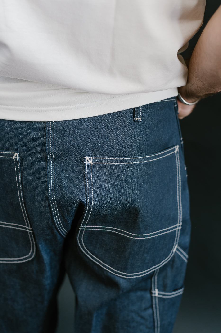 01-5126-80 - 30s Painter's Pants Rigid Indigo Chambray - Wide Fit