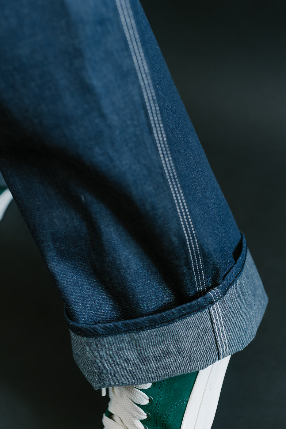 01-5126-80 - 30s Painter's Pants Rigid Indigo Chambray - Wide Fit