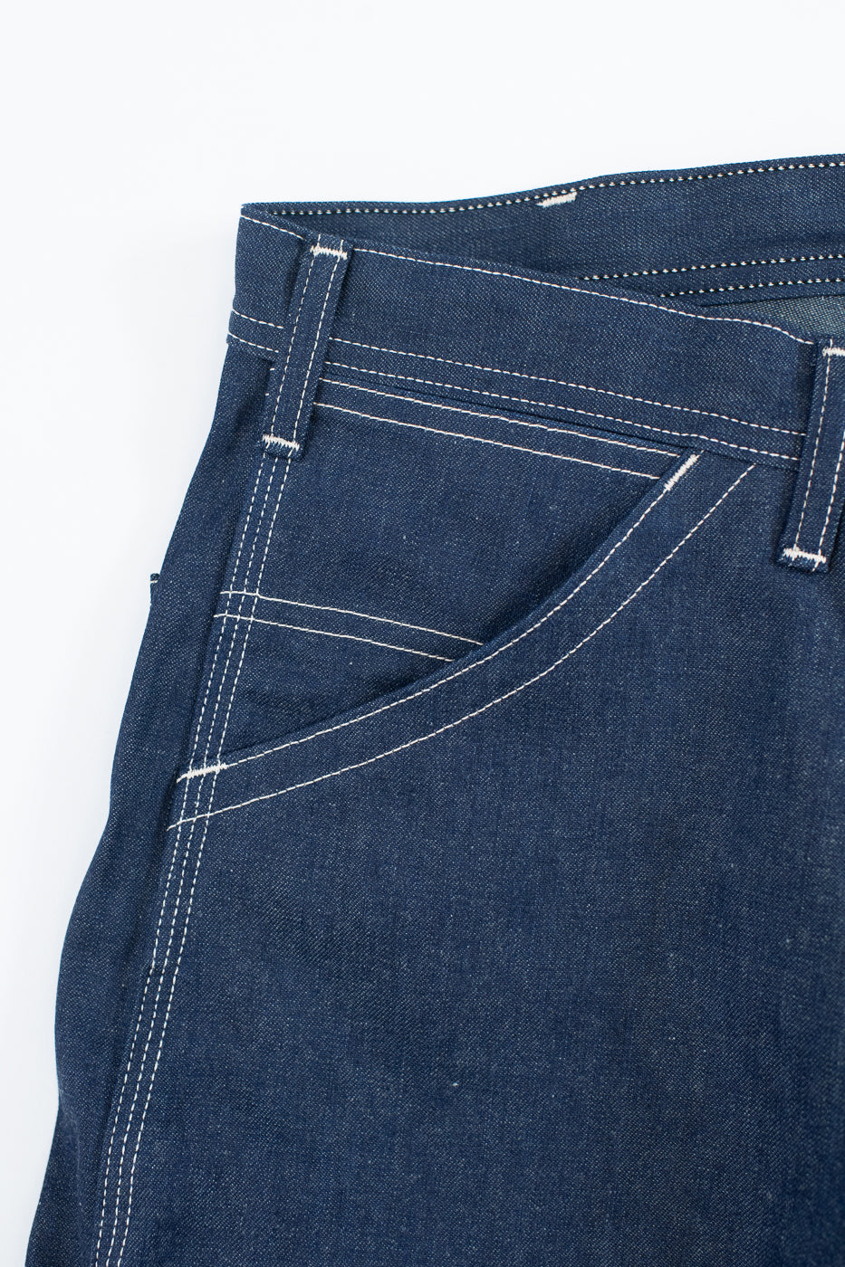 01-5126-80 - 30s Painter's Pants Rigid Indigo Chambray - Wide Fit