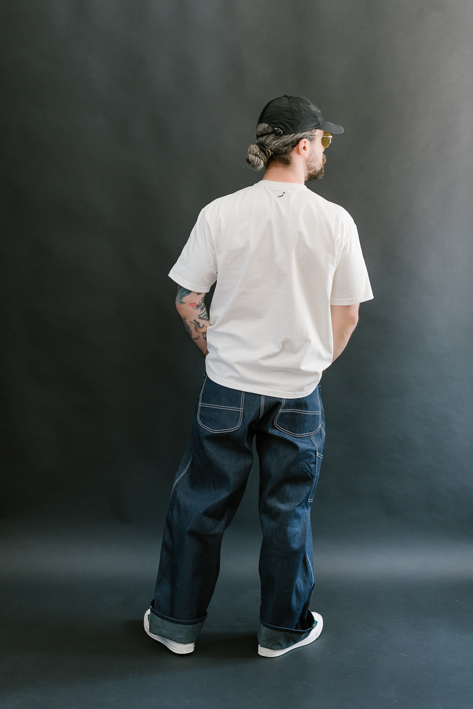 01-5126-80 - 30s Painter's Pants Rigid Indigo Chambray - Wide Fit