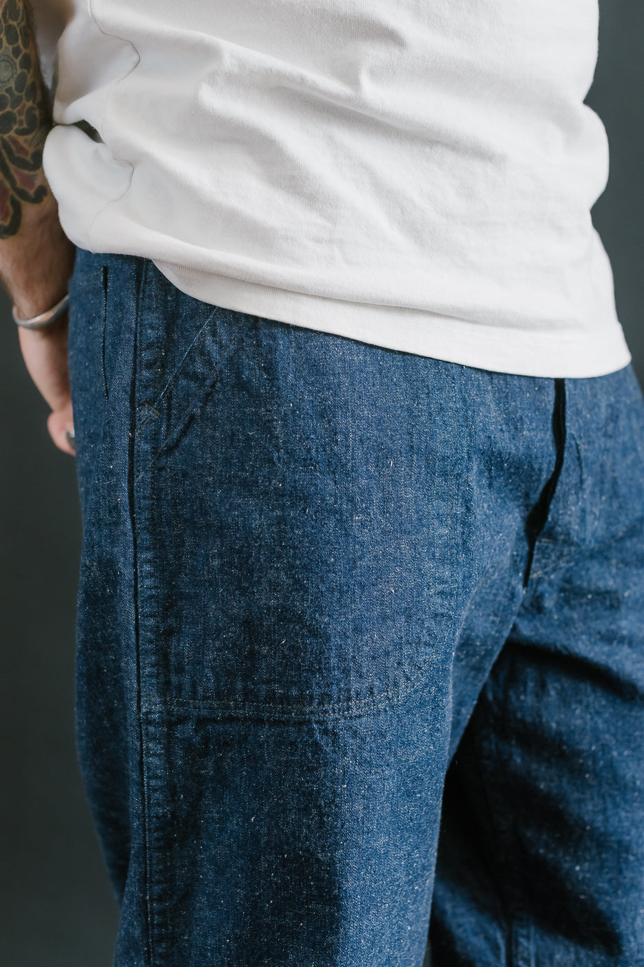 01-5130-81 - US Navy Denim Selvedge Utility Pants - Indigo OW