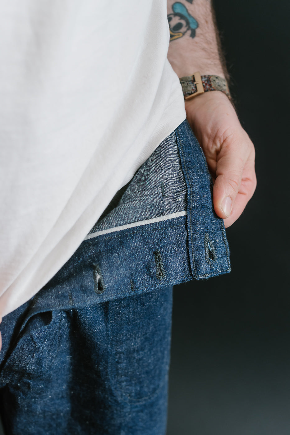01-5130-81 - US Navy Denim Selvedge Utility Pants - Indigo OW