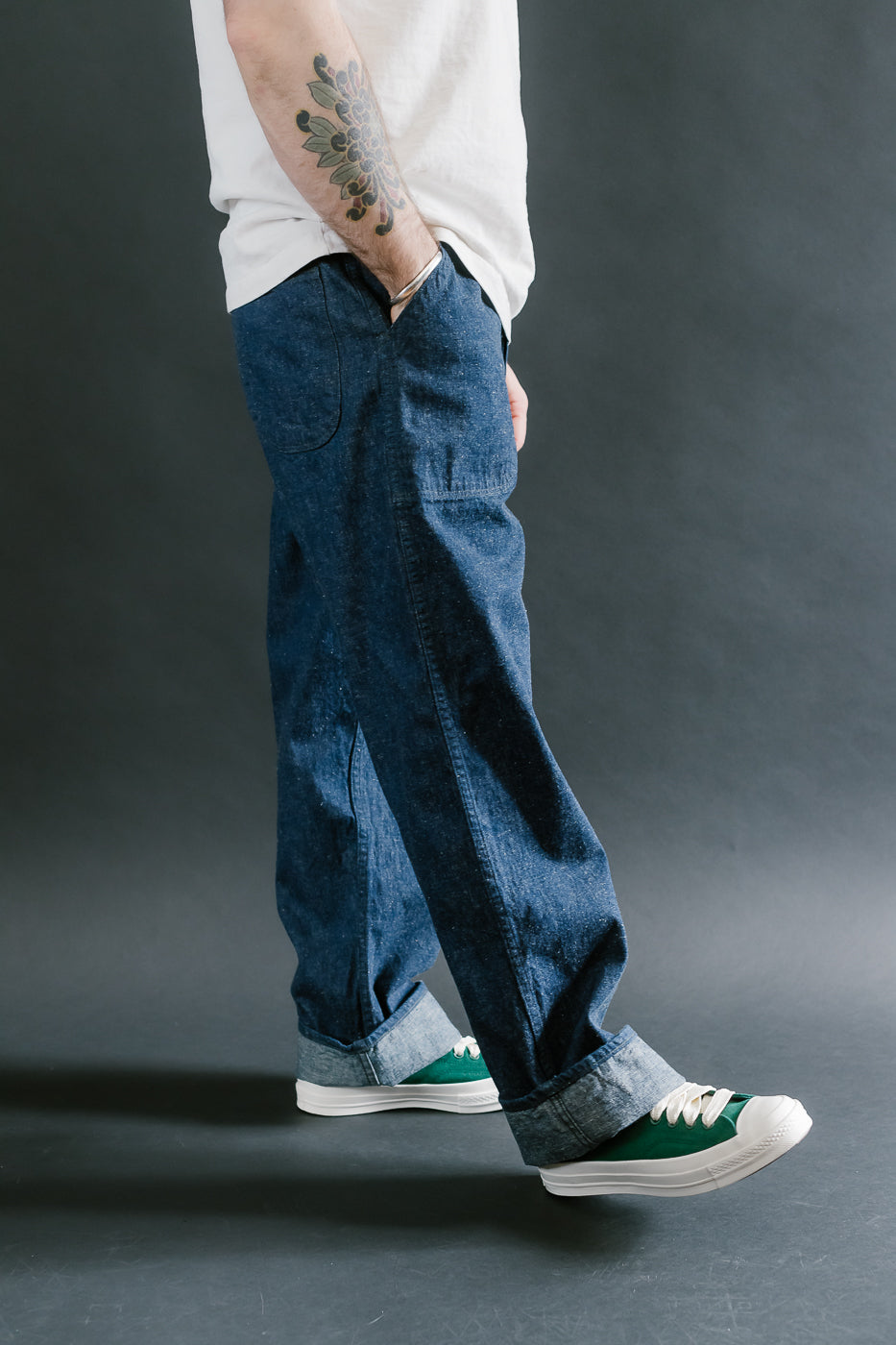01-5130-81 - US Navy Denim Selvedge Utility Pants - Indigo OW