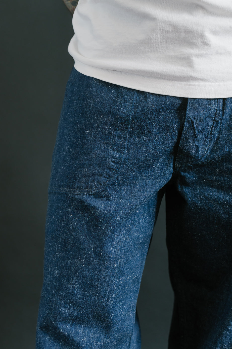 01-5130-81 - US Navy Denim Selvedge Utility Pants - Indigo OW
