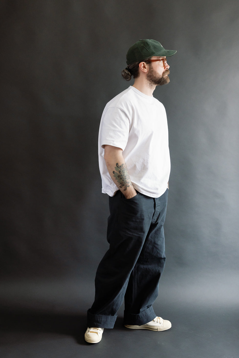 01-5210-61K - USMC Herringbone Wide Fit Utility Trousers - Black