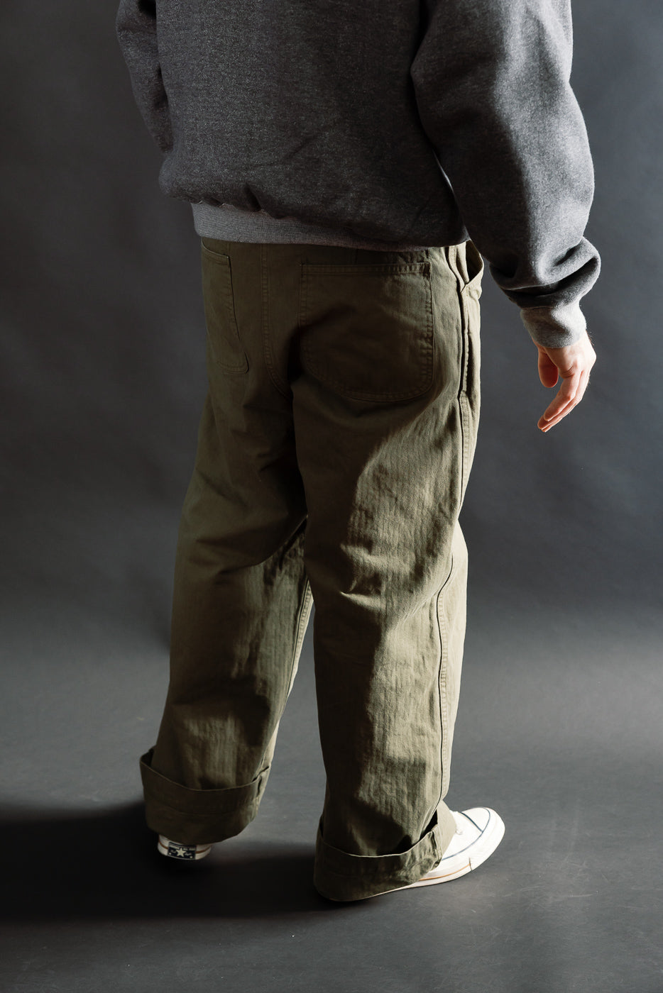 01-5210-77K - USMC Herringbone Wide Fit Utility Trousers - Dark