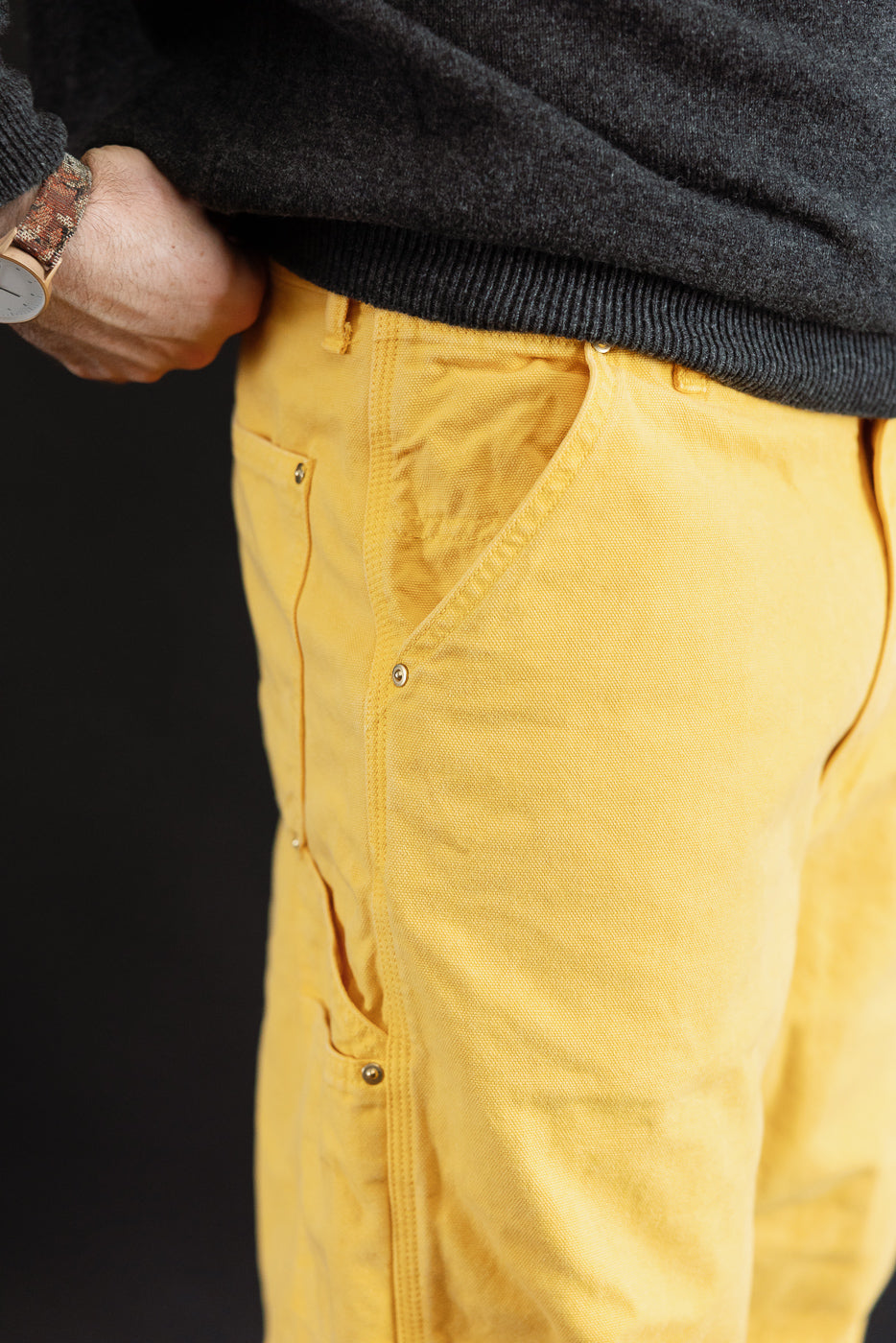 01-5328-46S - Dad's Fit Painter's Pants Canvas - Yellow