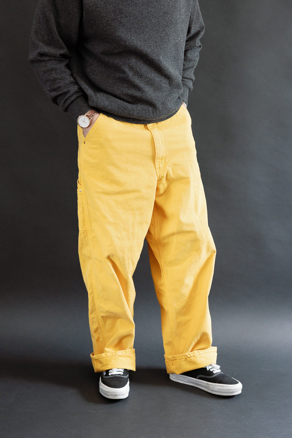01-5328-46S - Dad's Fit Painter's Pants Canvas - Yellow