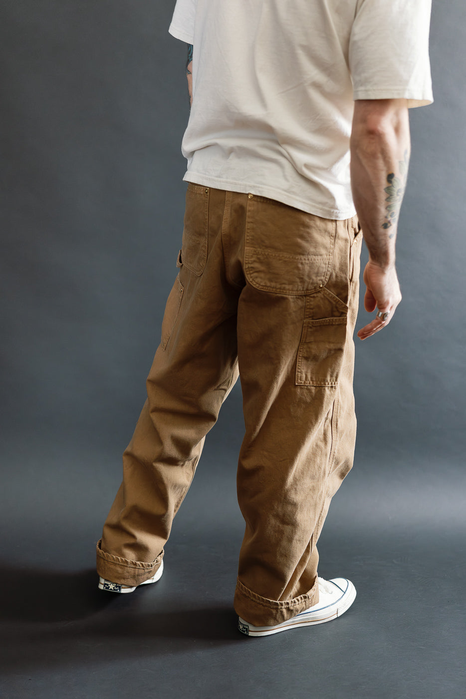 01-5328-53S - Dad's Fit Painter's Pants Canvas - Brown | Dant