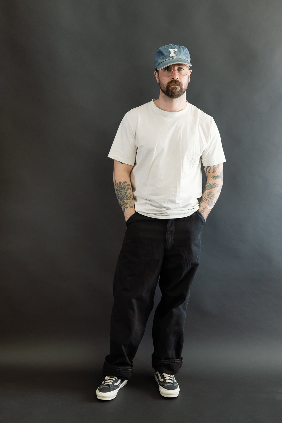 01-5328-61S - Dad's Fit Painter's Pants Canvas - Black | Dant