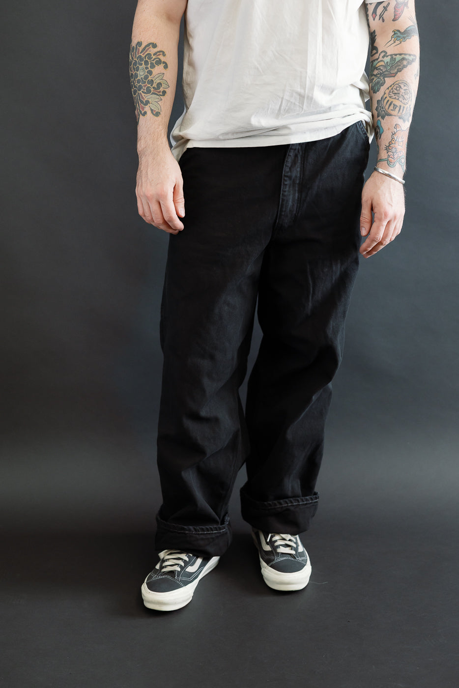 01-5328-61S - Dad's Fit Painter's Pants Canvas - Black