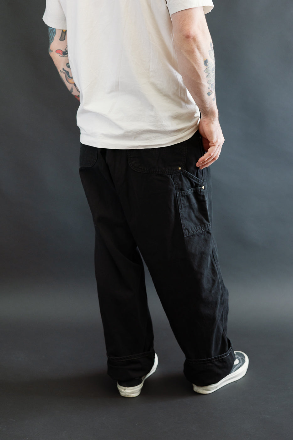 01-5328-61S - Dad's Fit Painter's Pants Canvas - Black | Dant