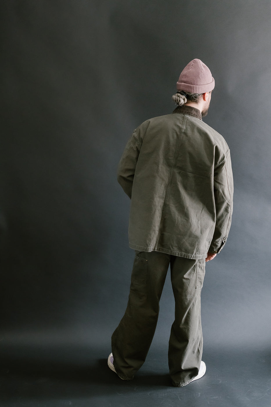 01-5328-76- Dad's Fit Painter's Pants Canvas - Army Green