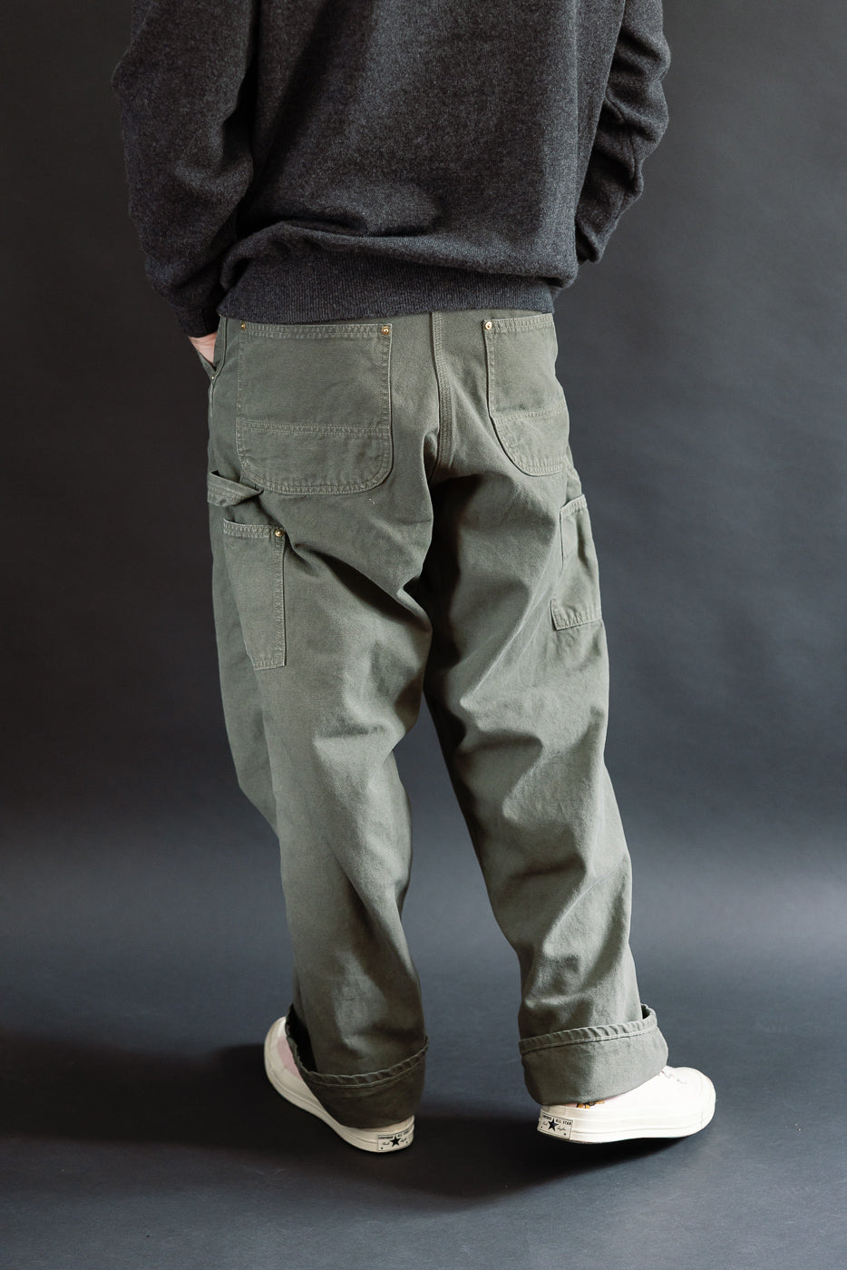 01-5328-76 - Dad's Fit Painter's Pants Canvas - Army Green