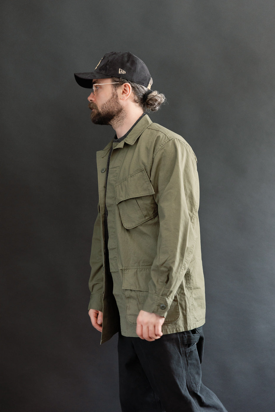 01-6010-76 - Tropical Jacket Ripstop - Army Green | Dant