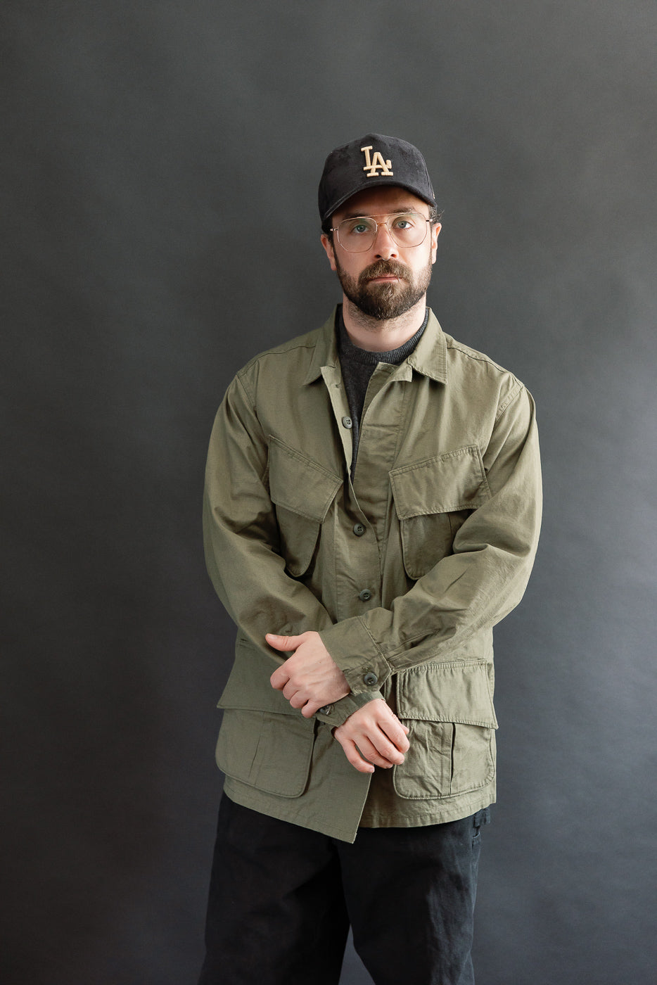 01-6010-76 - Tropical Jacket Ripstop - Army Green