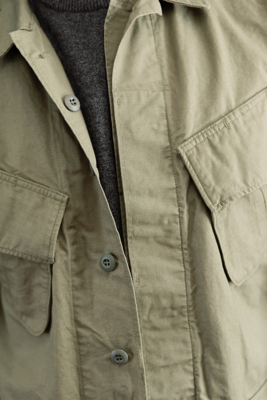 01-6010-76 - Tropical Jacket Ripstop - Army Green