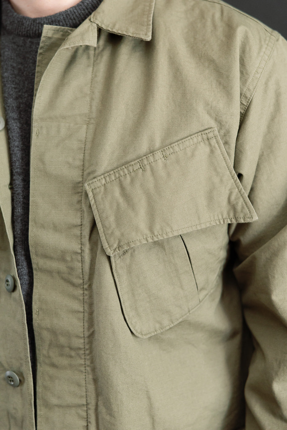 01-6010-76 - Tropical Jacket Ripstop - Army Green