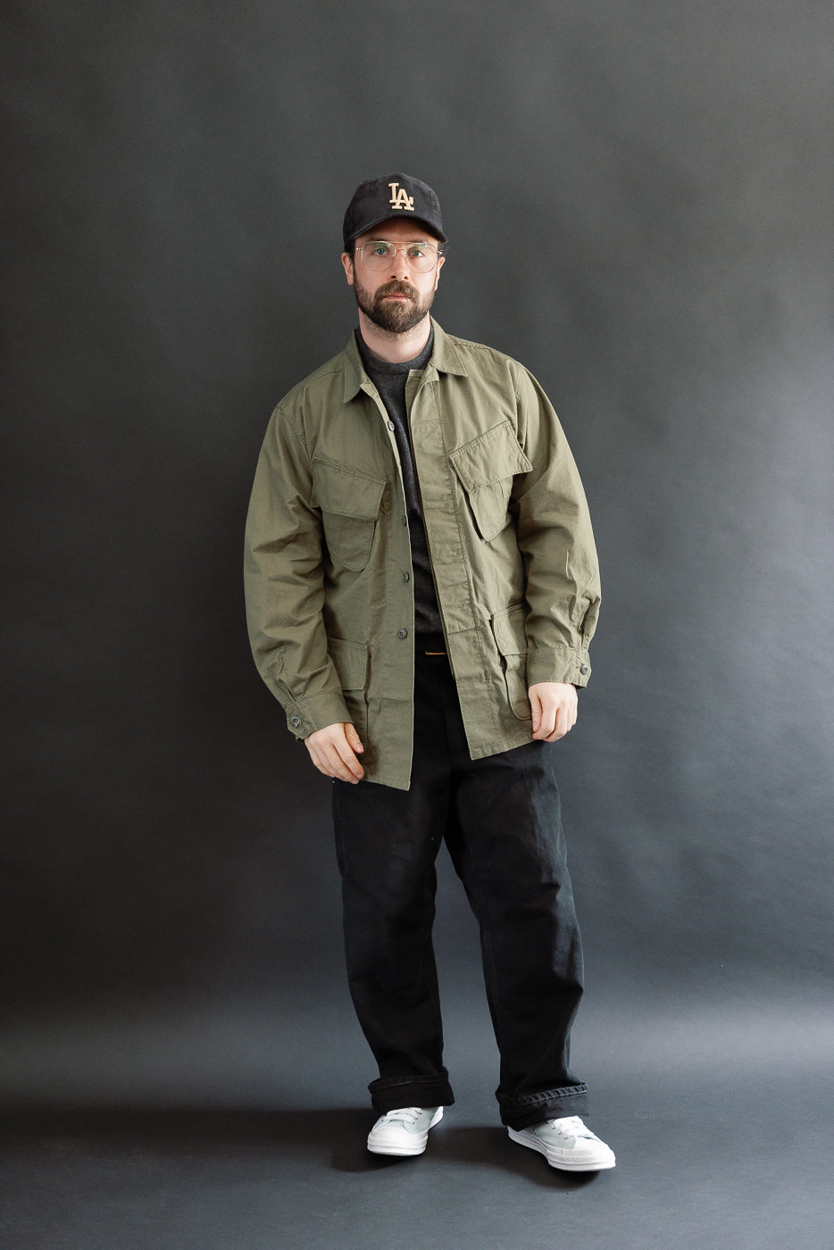 01-6010-76 - Tropical Jacket Ripstop - Army Green