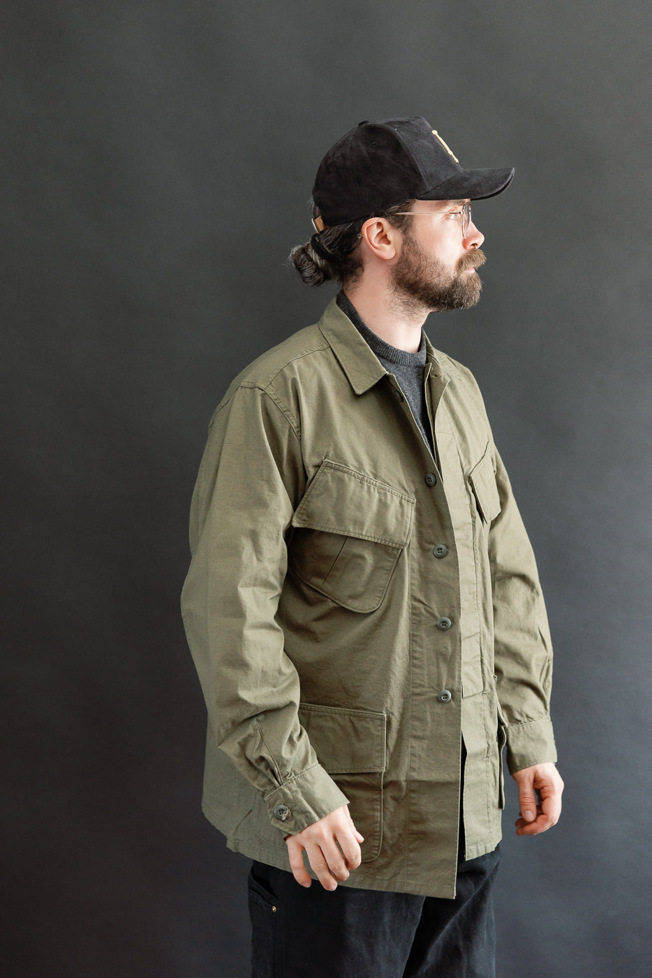 01-6010-76 - Tropical Jacket Ripstop - Army Green | Dant