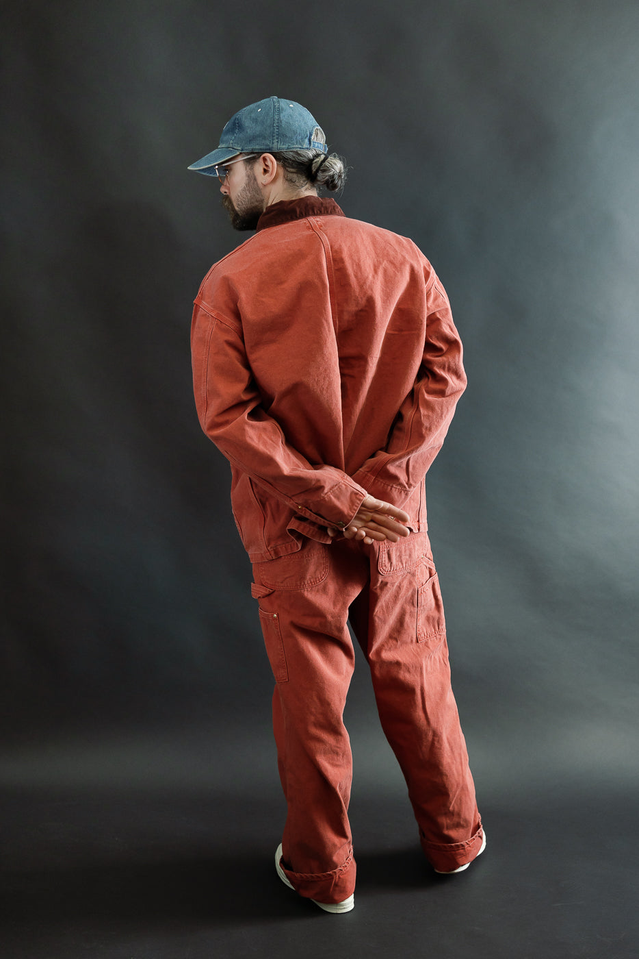 01-6034-25S - Relaxed Fit Coverall Jacket - Red