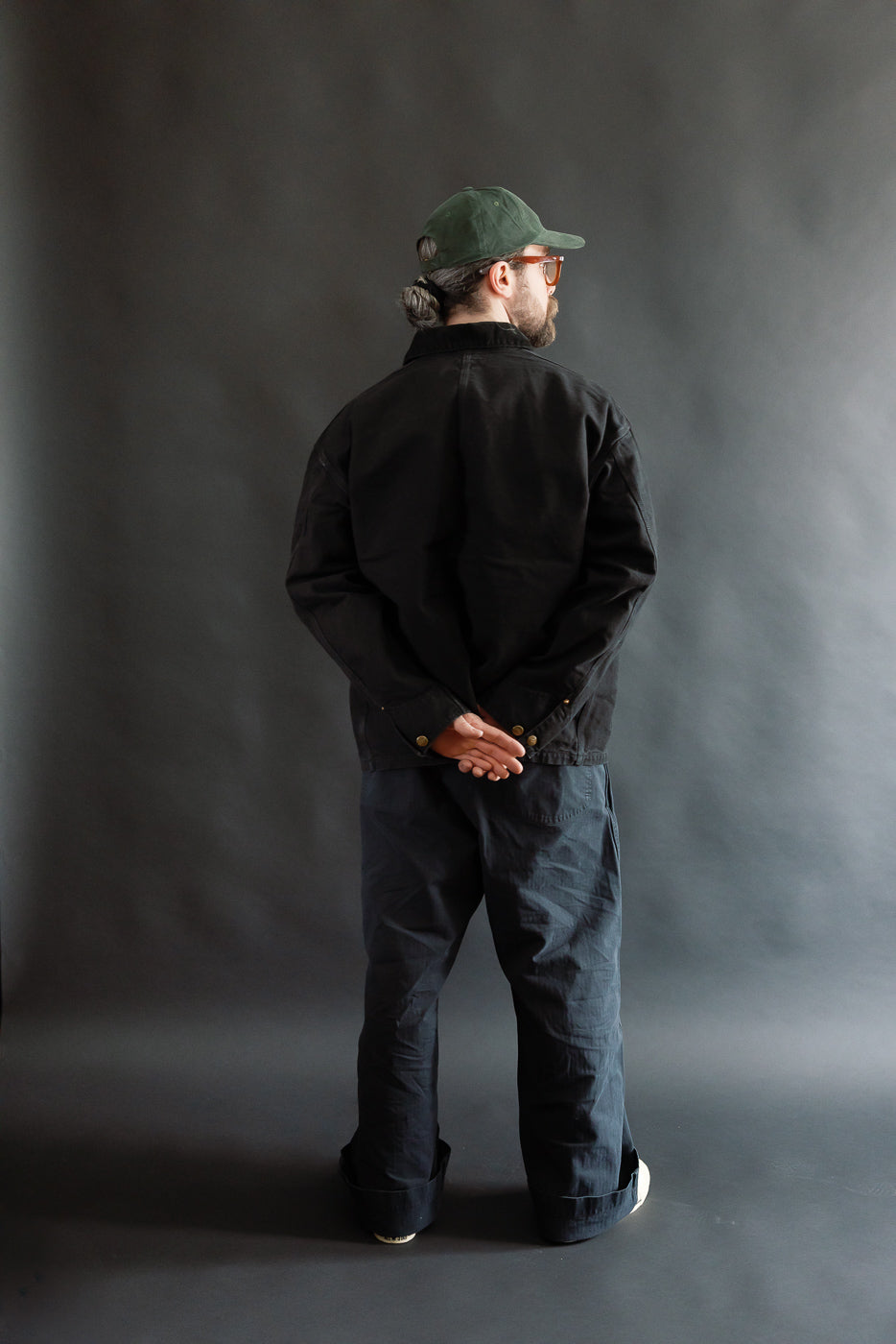 01-6034-61S - Relaxed Fit Coverall Jacket - Black | Dant