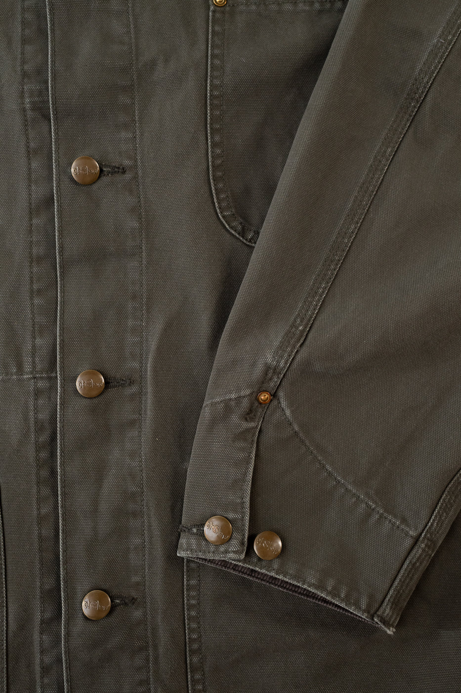 01-6034-76 - Relaxed Fit Coverall Jacket - Army Green