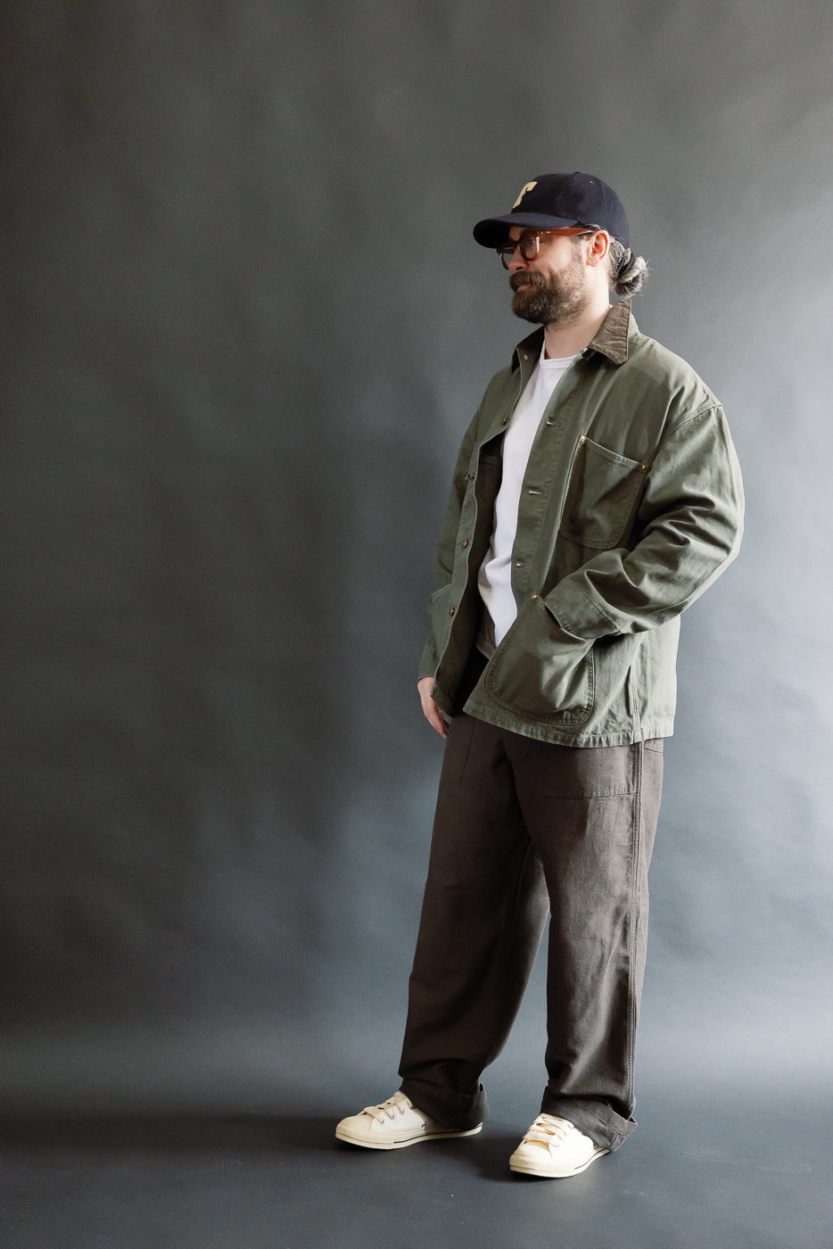 01-6034-76S - Relaxed Fit Coverall Jacket - Army Green | Dant 01-6034-76S - Relaxed Fit Coverall Jacket - Army Green | Dant