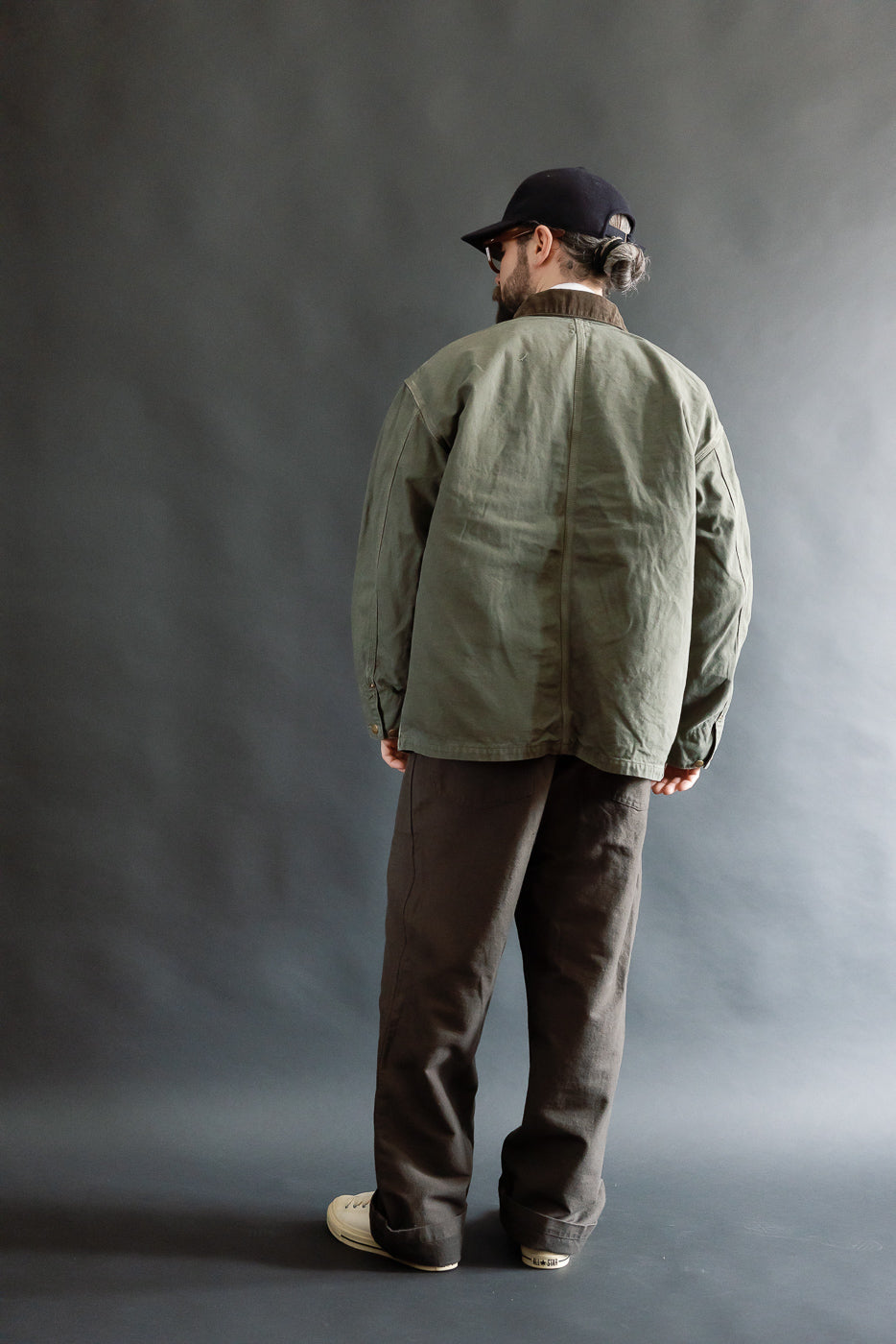 01-6034-76S - Relaxed Fit Coverall Jacket - Army Green | Dant