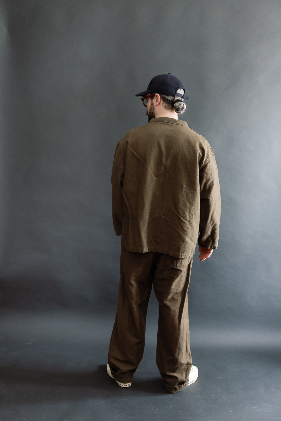 01-6061-52K - Moleskin Simple Work Jacket - Coffee Brown | Dant