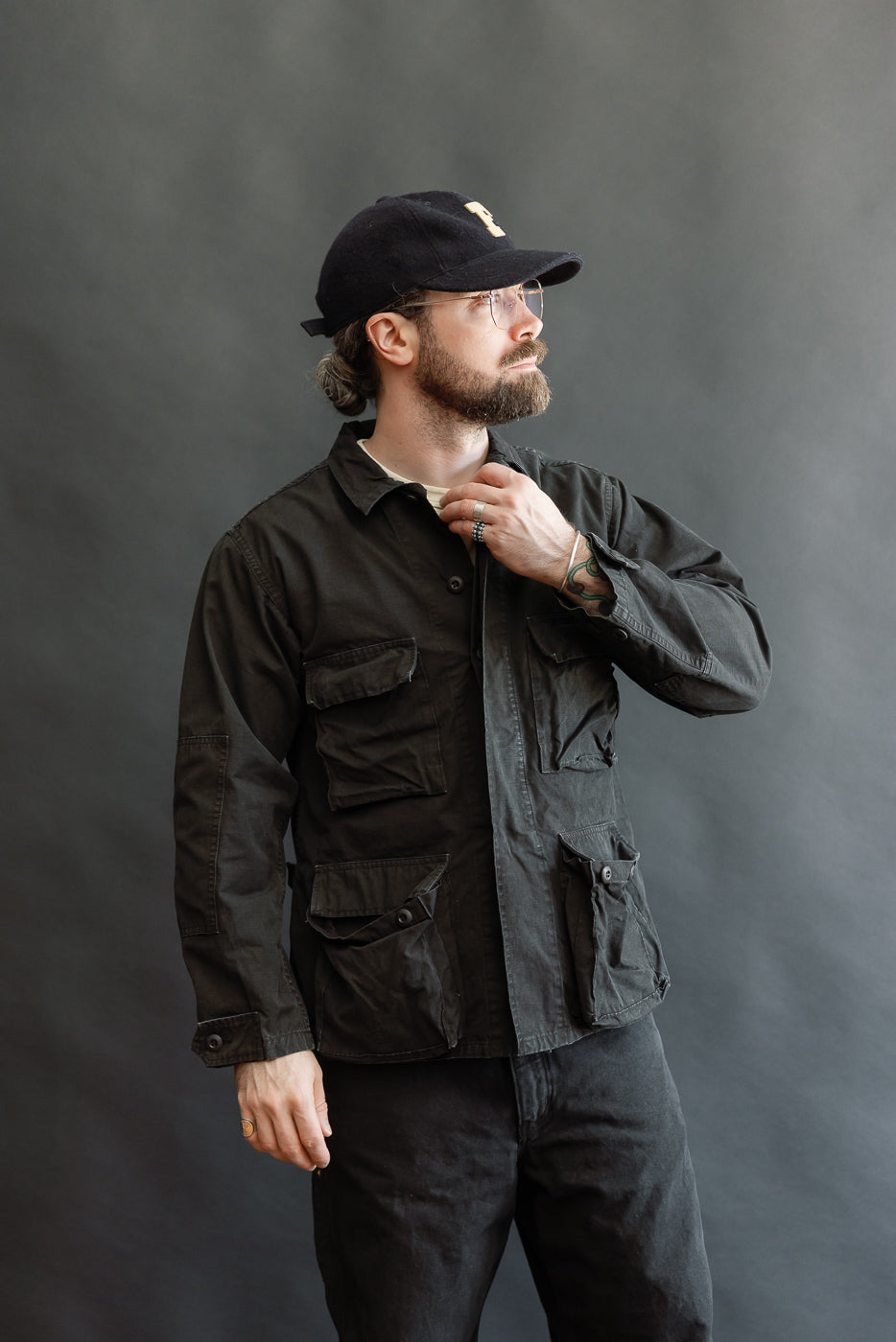01-6110-61S - Ripstop BDU Jacket - Black Stone | Dant