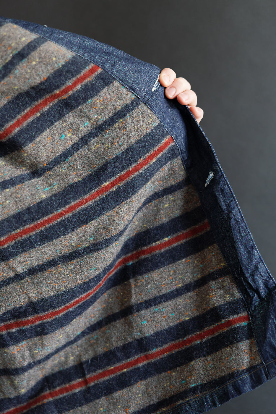 01-6144-81 - Wool Liner Relax Fit Denim Coverall - One Wash