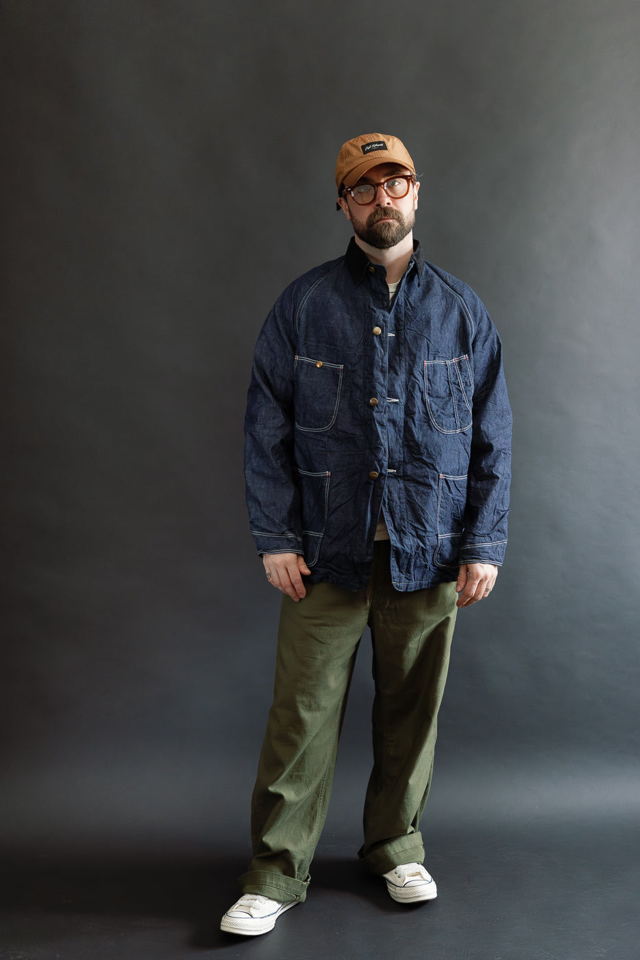 01-6144-81 - Wool Liner Relax Fit Denim Coverall - One Wash