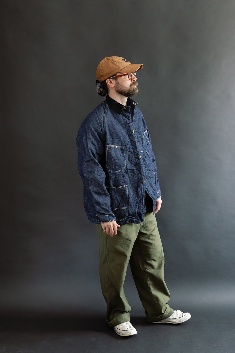 01-6144-81 - Wool Liner Relax Fit Denim Coverall - One Wash