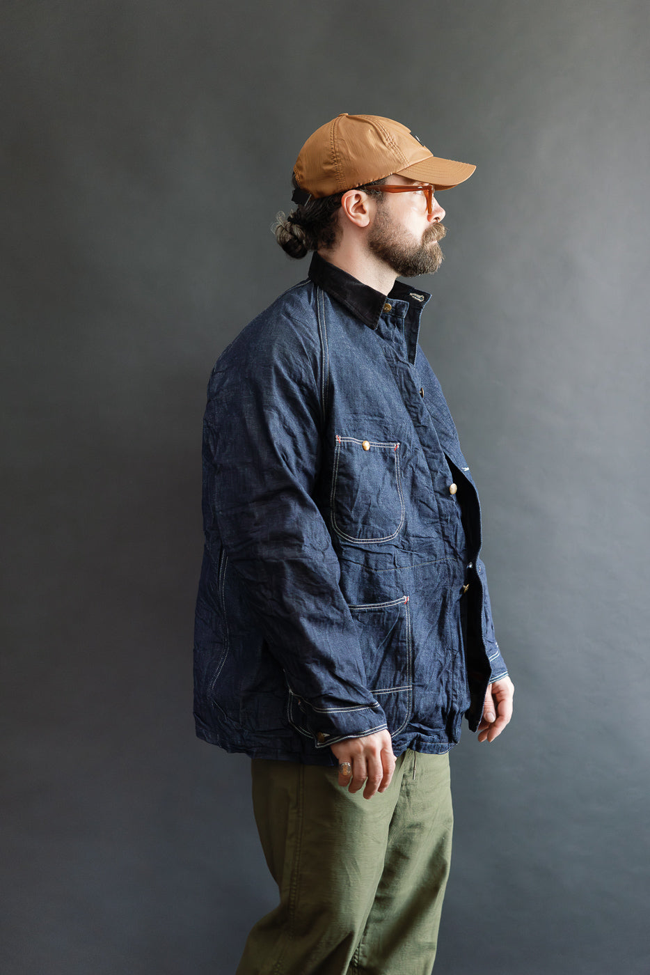 01-6144-81 - Wool Liner Relax Fit Denim Coverall - One Wash