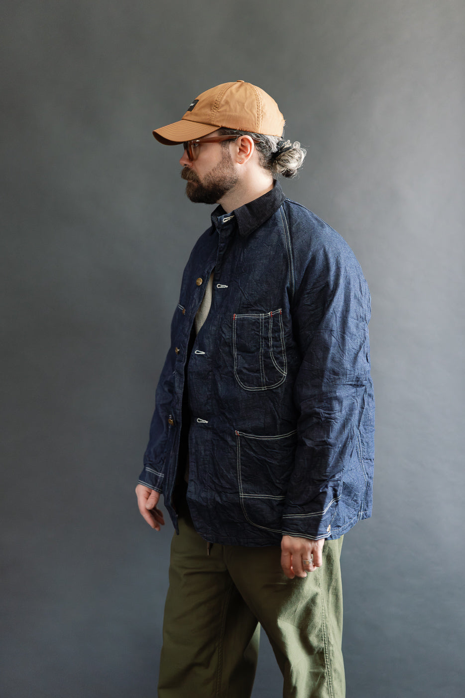 01-6144-81 - Wool Liner Relax Fit Denim Coverall - One Wash