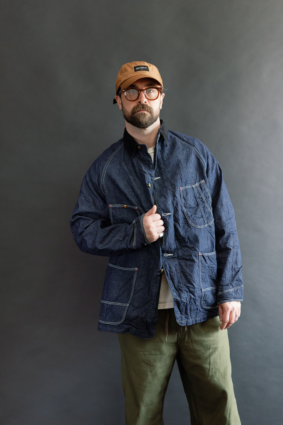 01-6144-81 - Wool Liner Relax Fit Denim Coverall - One Wash