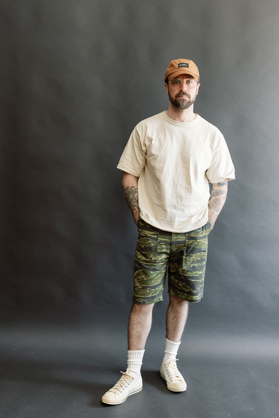 01-7002-TGC - Fatigue Ripstop Shorts - Tiger Camo | Dant
