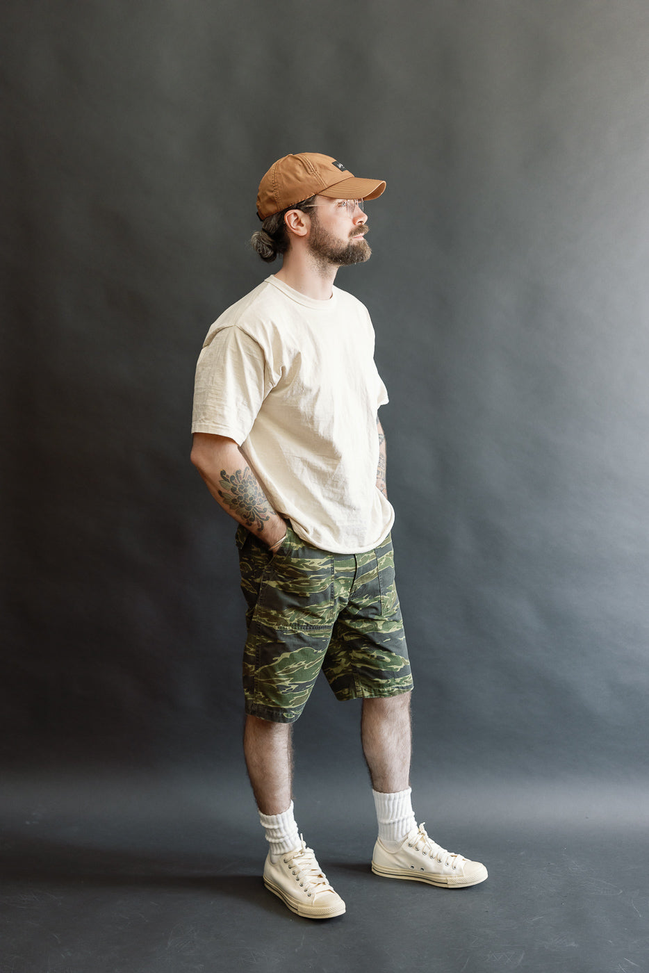 01-7002-TGC - Fatigue Ripstop Shorts - Tiger Camo | Dant