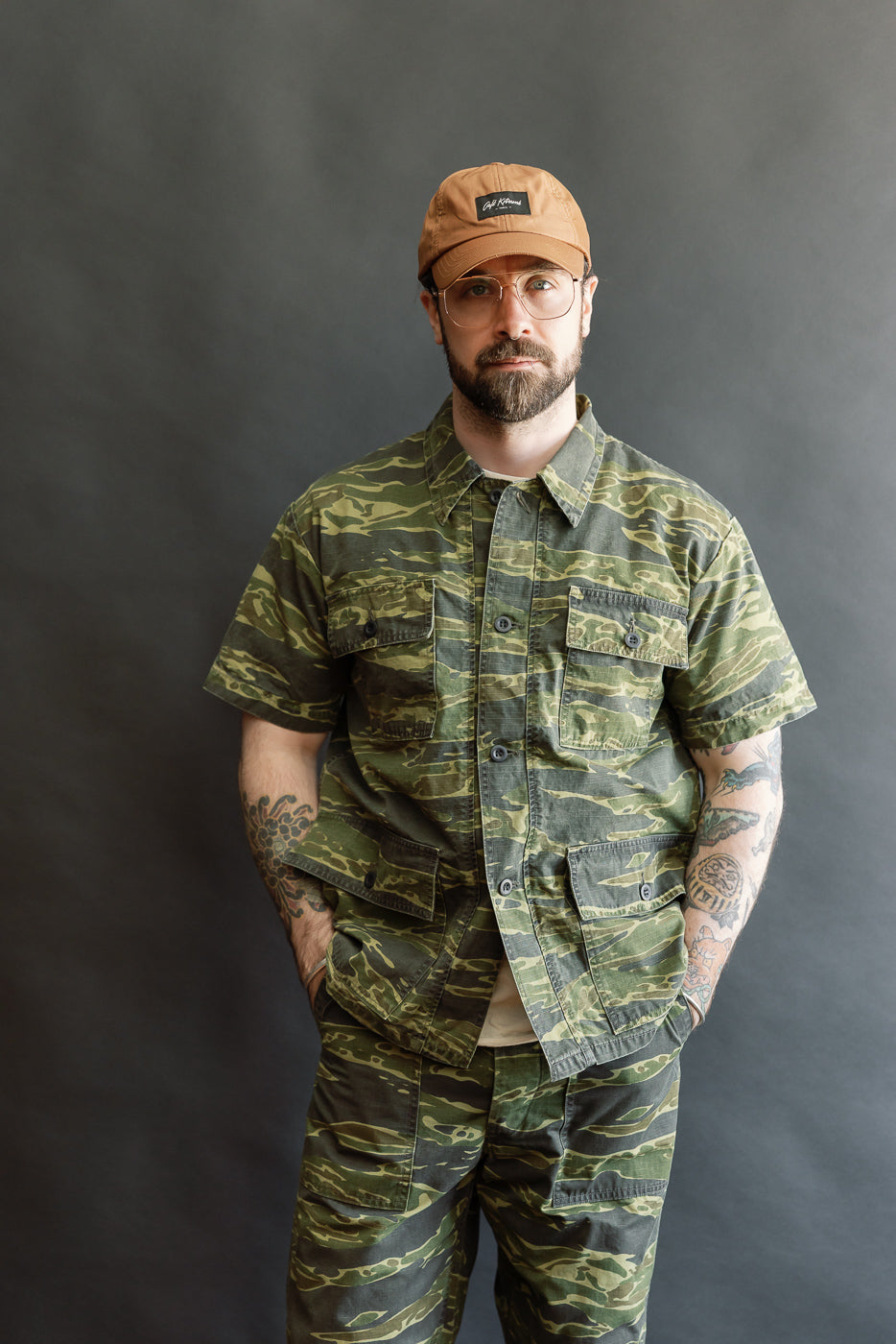 【CAMOFLAGE】Ripstop cargo pocket shirt Aero Tech Designs 