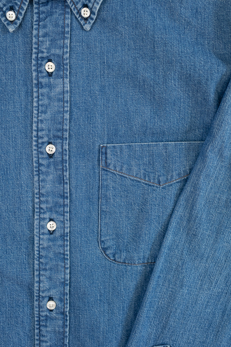 01-8112-95 - Button Down Denim Shirt - Used Wash