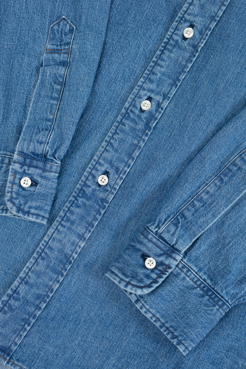 01-8112-95 - Button Down Denim Shirt - Used Wash